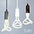 Modern Pendant LED Lamps Set 3D model small image 4