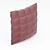 Muuto Soft Grid Cushion - Modern Square Decor Pillow 3D model small image 2