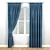 Elegant Blue Window Treatment 3D model small image 1