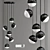 Modern OHM_7 Pendant Light 3D model small image 1