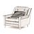 Elegant Tenreiro Armchair 3D model small image 2