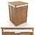 PBR-Optimized Branes Laundry Basket 3D model small image 1