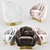 Glamorous Velvet Barrel Chair 3D model small image 1