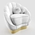 Glamorous Velvet Barrel Chair 3D model small image 5