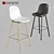 Sleek and Strong Bar Stool 3D model small image 1