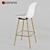 Sleek and Strong Bar Stool 3D model small image 3