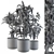 Stylish Indoor Plant Set 3D model small image 3
