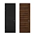 Elegant Walnut Modern Door 3D model small image 2