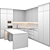 Modern Island Kitchen: High-Quality Renders Available 3D model small image 5