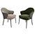 Elegant Duo: Angie Chair & Lou Table 3D model small image 2