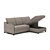 Nokto Blue Sofa with Multiple Options 3D model small image 4