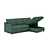 Nokto Blue Sofa with Multiple Options 3D model small image 5