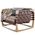RIVA 1920 Bungalow Armchair: Timeless Elegance 3D model small image 3