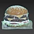 Delicious Hamburger - Mouthwateringly Detailed! 3D model small image 3