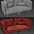 Modern SÖDERHAMN 2-Seater Sofa 3D model small image 2