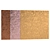 HexaMetal Brown-RoseGold-Gold Tiles 3D model small image 2