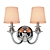 Elegant Nickel Newport Wall Sconce 3D model small image 1