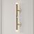 Sleek Mid-Century Brass Sconce 3D model small image 1