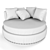 Title: Elegant Armchair: Maximize Comfort 3D model small image 4