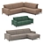 Elegant Belgian Sofa: Colorado 3D model small image 1