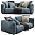 Elegant Poliform Shanghai Sofa 3D model small image 2