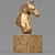 Elegant Horse Head Sculpture 3D model small image 1