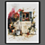 Elegant Black Framed Art 3D model small image 1