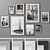 Multi-Colored Photo Frames Set 208 3D model small image 1