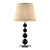 Sleek Newport Chrome Black Lamp 3D model small image 1