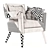 Elegant Sheer Armchair 3D model small image 5