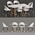 Elegant Table and Chair Set 3D model small image 2