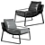 Leather Dunhill Chair: Sleek & Stylish 3D model small image 1