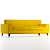 Modern Style Sofa - FBX and OBJ Files 3D model small image 1