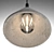 Bentu Design Zhong Pendant + LED - Black & Aluminum. 3D model small image 3