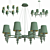 Tommaso Melange Chandelier: Modern, Stylish Lighting Solution 3D model small image 3