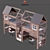 CozyKids 3-Piece Bedroom Set 3D model small image 2