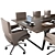 Executive Meeting Table Set 3D model small image 2