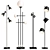 Modern Floor Lamp Set-2 3D model small image 1