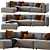 Sleek and Stylish BoConcept Carmo Sofa 3D model small image 1