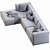 Sleek and Stylish BoConcept Carmo Sofa 3D model small image 3