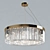 Newport Gold Crystal Chandelier 3D model small image 1