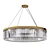 Newport Gold Crystal Chandelier 3D model small image 3