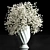 Elegant Floral Vase Bouquet 3D model small image 1