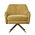  Pleated Swivel Chair: Stylish and Comfortable 3D model small image 3