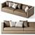 Elegant and Comfortable Bilbao Sofa 3D model small image 1