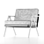 Elegant Vertice Armchair 3D model small image 3