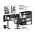 Modern IKEA Home Office Set 3D model small image 1