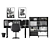 Modern IKEA Home Office Set 3D model small image 2