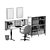 Modern IKEA Home Office Set 3D model small image 5