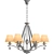 Elegant Newport Crystal Chandelier 3D model small image 1